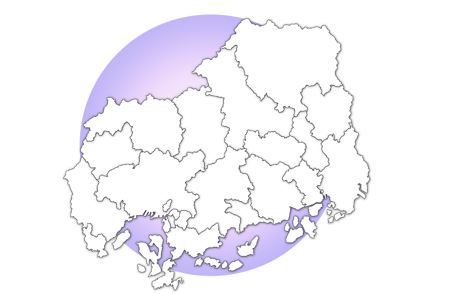 施工エリアは広島県内